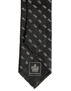 Black White DG Crown Adjustable Men Necktie Accessory Tie