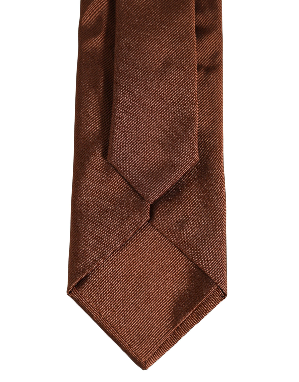 Brown Silk Classic Adjustable Men Necktie Accessory Tie