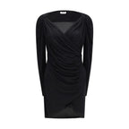 Black Viscose Casual Dress