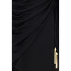 Black Viscose Casual Dress