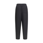 Black Wool Oves Aries Casual Pants