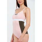 Multicolor Cotton One-Piece Swimsuit