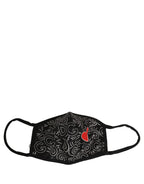 Black Heart DG Logo Monogram Elastic Ear Strap Face Mask