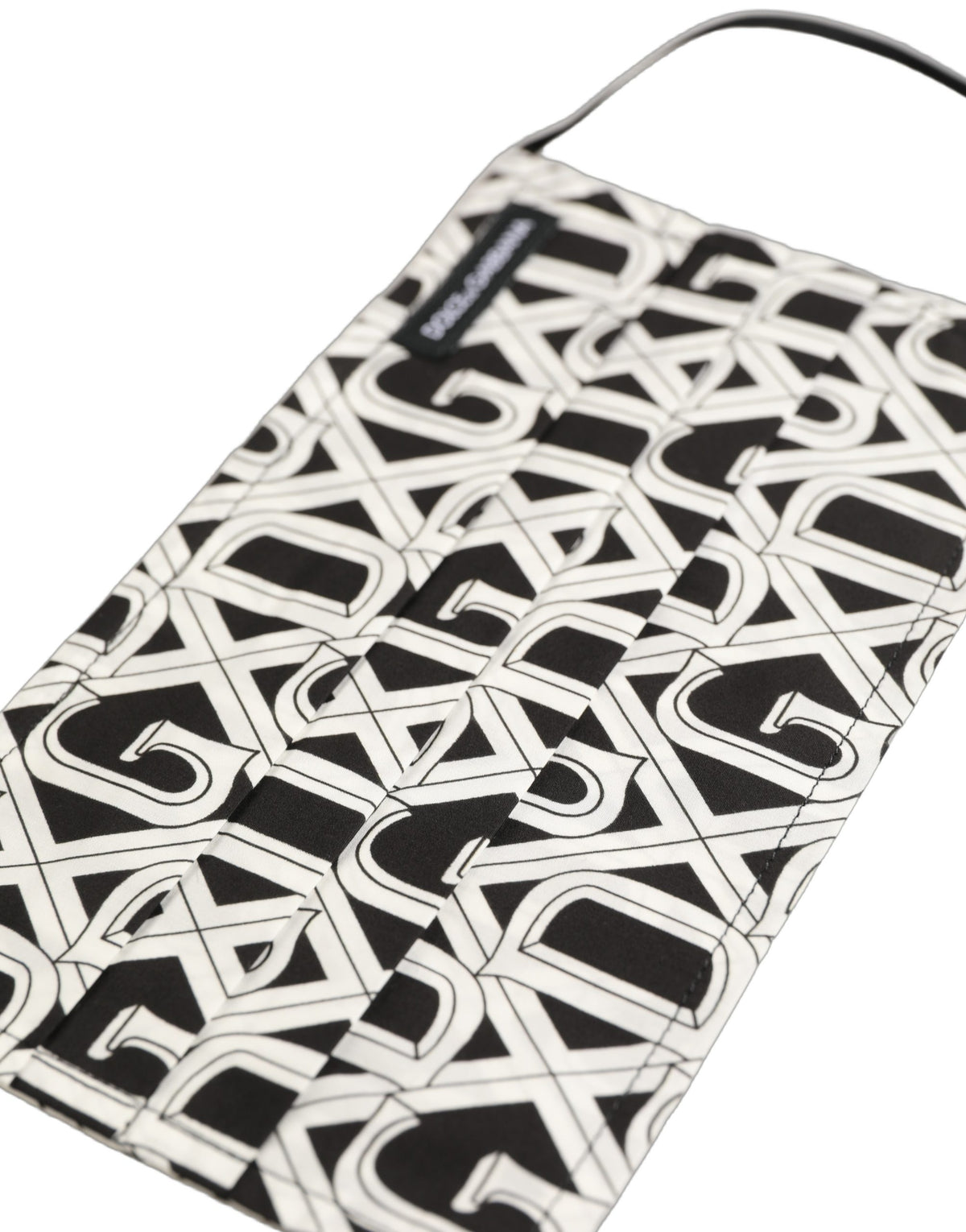 Black White DG Logo Monogram Elastic Ear Strap Face Mask