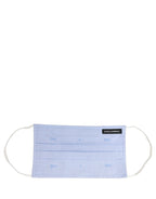 Light Blue DG Monogram Pleat Elastic Ear Strap Face Mask
