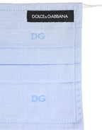 Light Blue DG Monogram Pleat Elastic Ear Strap Face Mask