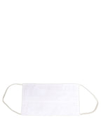 White 100% Cotton Pleated Elastic Ear Strap Face Mask