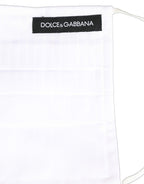 White 100% Cotton Pleated Elastic Ear Strap Face Mask