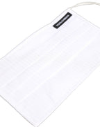 White 100% Cotton Pleated Elastic Ear Strap Face Mask