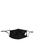 Black White Logo Baroque Elastic Ear Strap Face Mask