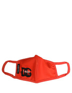 Red Polyester DG CASA Logo Elastic Ear Strap Face Mask