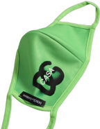 Green Polyester DG CASA Logo Elastic Ear Strap Face Mask
