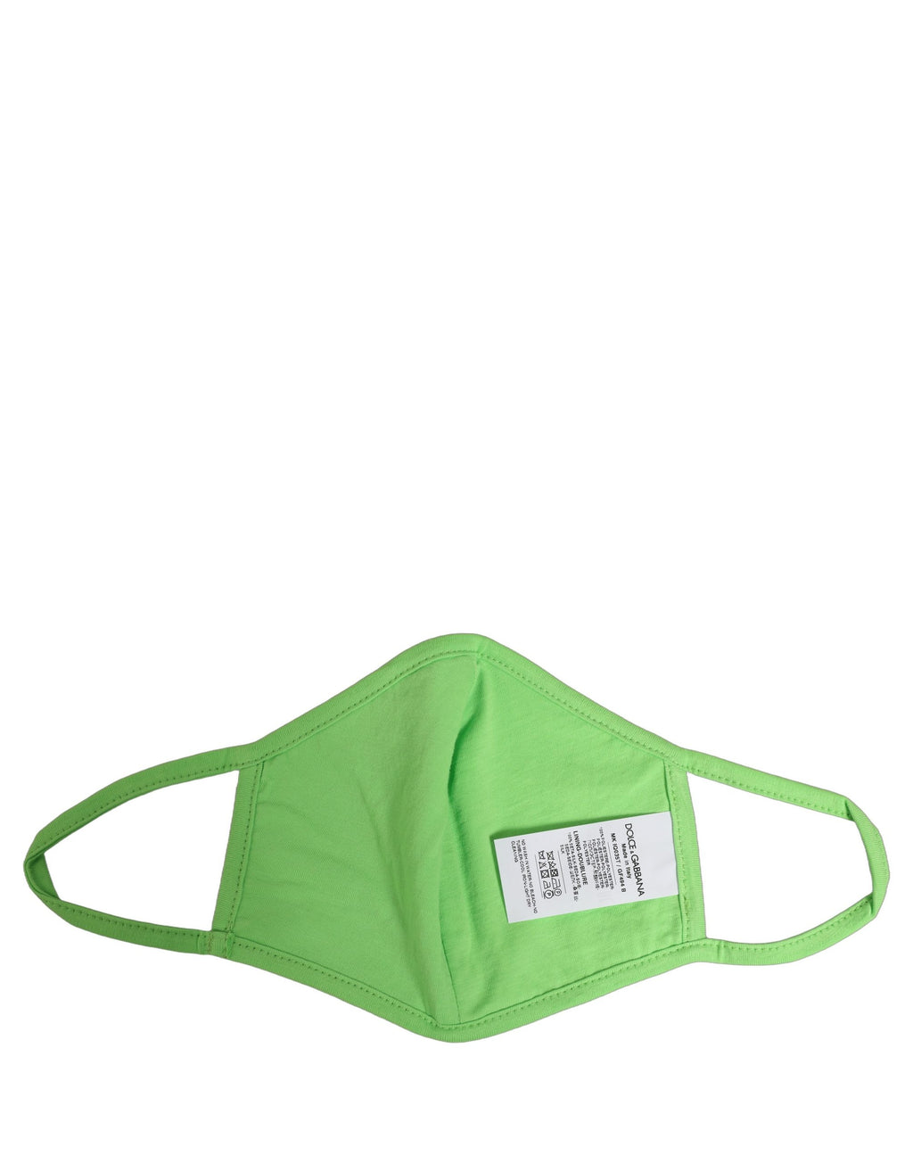 Green Polyester DG CASA Logo Elastic Ear Strap Face Mask