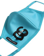 Blue Polyester DG CASA Logo Elastic Ear Strap Face Mask