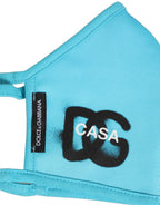 Blue Polyester DG CASA Logo Elastic Ear Strap Face Mask