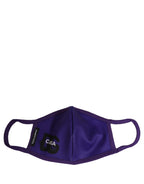 Purple Polyester DG CASA Logo Elastic Ear Strap Face Mask