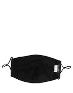 Black White Logo Baroque Elastic Ear Strap Face Mask