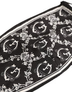 Black White Logo Baroque Elastic Ear Strap Face Mask