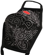 Black Heart DG Logo Monogram Elastic Ear Strap Face Mask