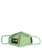 Green Polyester DG CASA Logo Elastic Ear Strap Face Mask