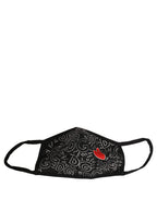 Black Heart DG Logo Monogram Elastic Ear Strap Face Mask