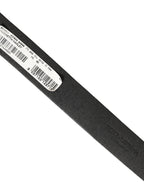 Black Leather Antique Finish Buckle Belt