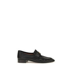 Black Calf Leather Bos Taurus Slip-On Loafers