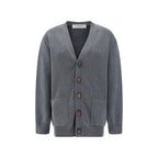 Gray Cotton Cardigan