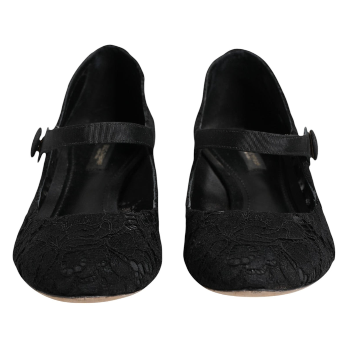 Black Vally Taormina Floral Lace Pumps Shoes