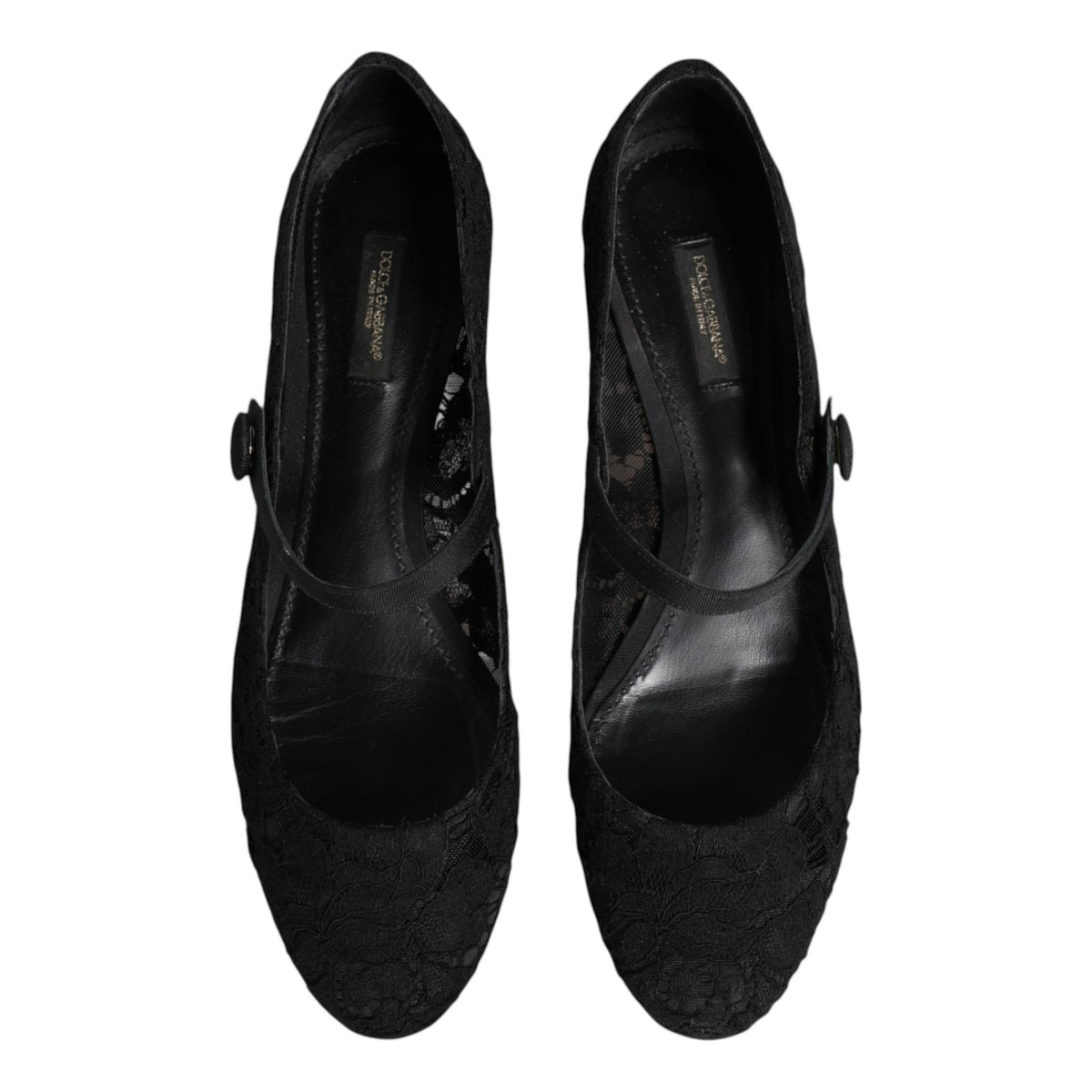 Black Vally Taormina Floral Lace Pumps Shoes