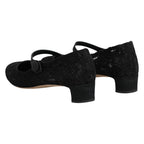 Black Vally Taormina Floral Lace Pumps Shoes