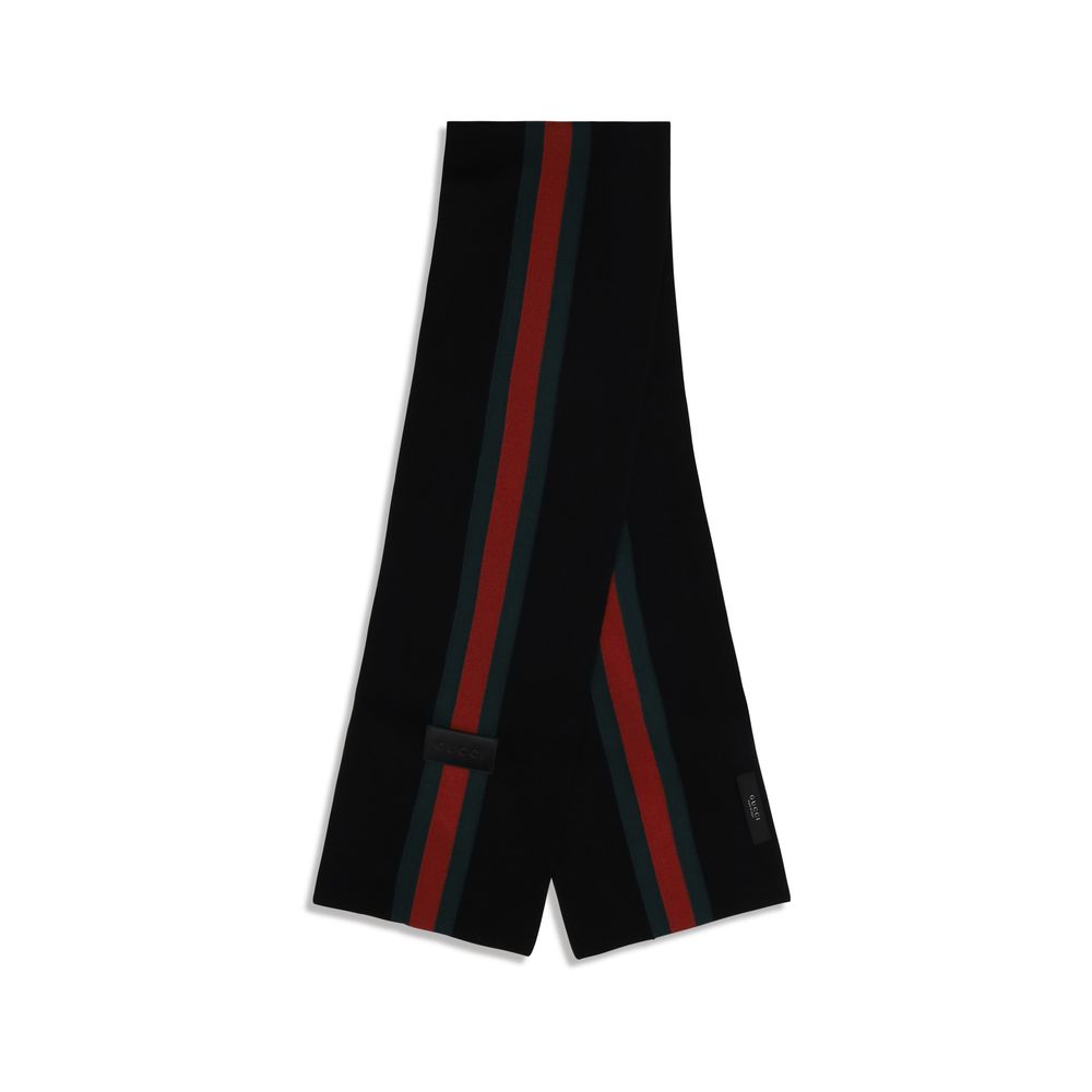 Black Wool Oves Aries Scarf