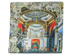 Multicolor Printed Silk Square Foulard Scarf