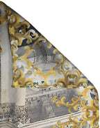 Multicolor Printed Silk Square Foulard Scarf