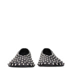 Black Leather Ballet Flats