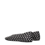 Black Leather Ballet Flats