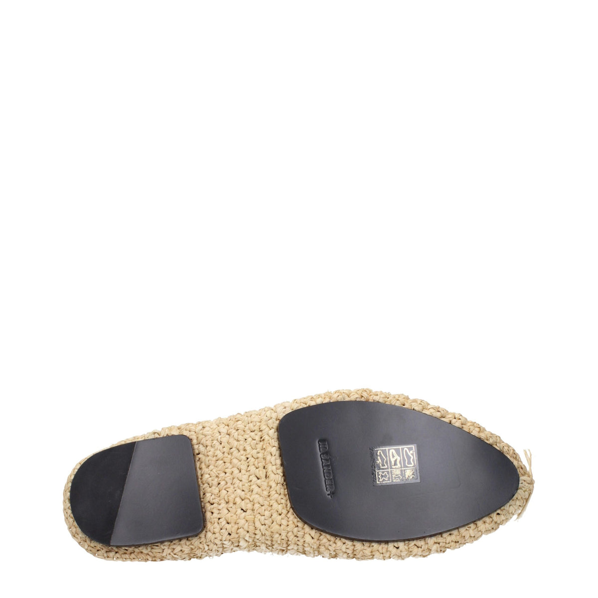 Beige Raffia Slippers