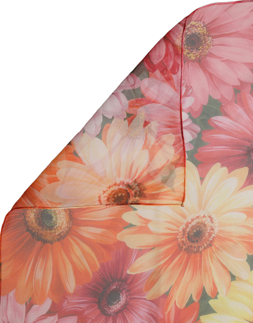 Multicolor Floral Silk Shawl Stole Scarf