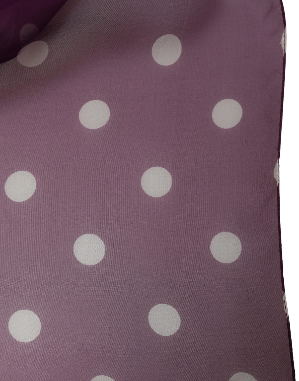 Purple White Polka Dot Square Foulard Scarf
