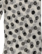 White Black Polka Dot Shawl Stole Scarf