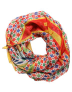 Multicolor Silk Carretto Print Stole Scarf
