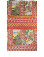 Multicolor Silk Printed Shawl Stole Scarf
