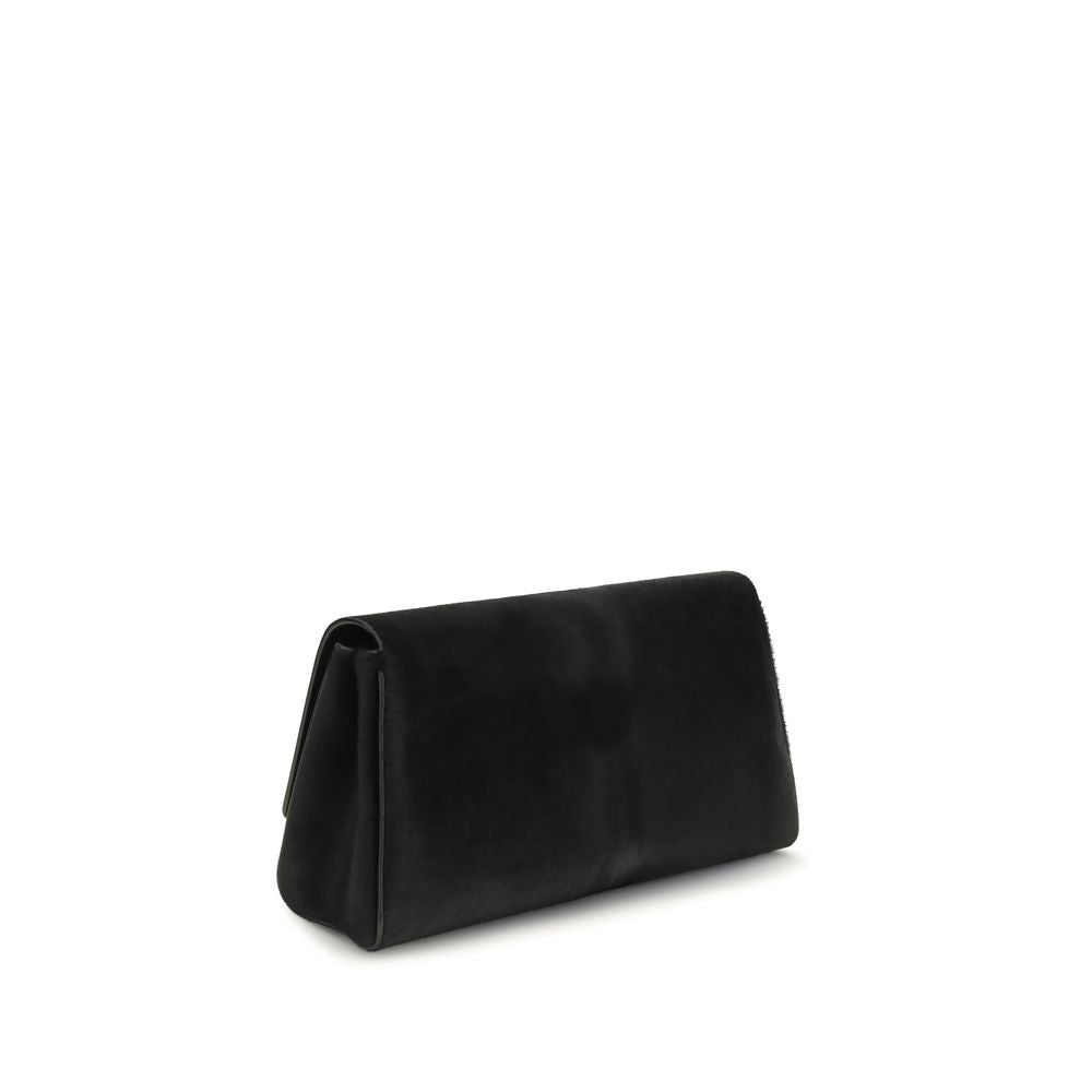 Black Calf Leather Bos Taurus Clutch Bag