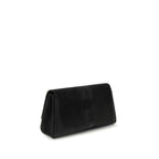 Black Calf Leather Bos Taurus Clutch Bag