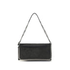 Black Polyester Shoulder Bag