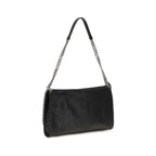 Black Polyester Shoulder Bag