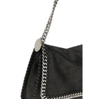 Black Polyester Shoulder Bag