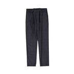 Gray Virgin Wool Casual Pants