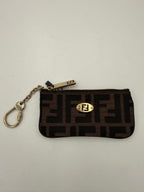 FENDI FF Coin Purse/Card Holder with Chain