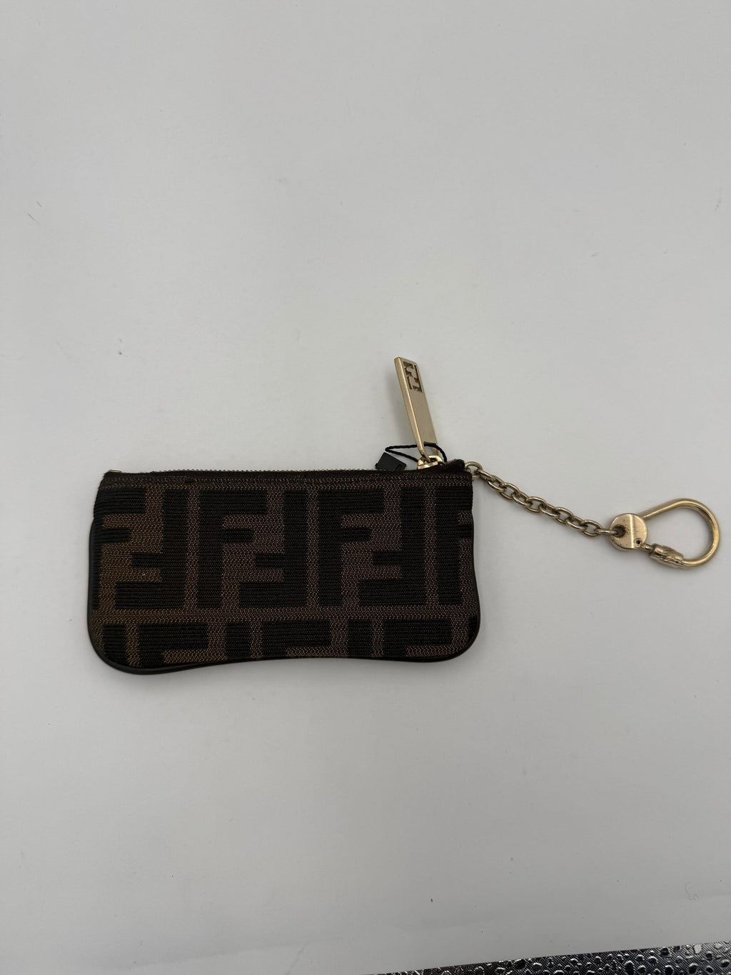 FENDI FF Coin Purse/Card Holder with Chain